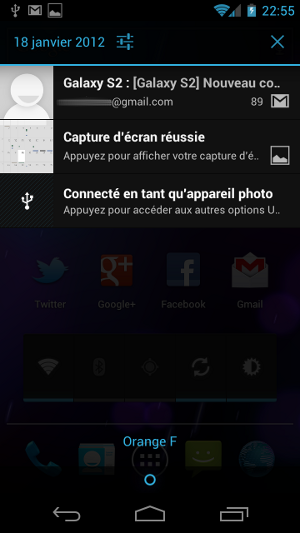 Android 4.0 Ice Cream Sandwich notifications