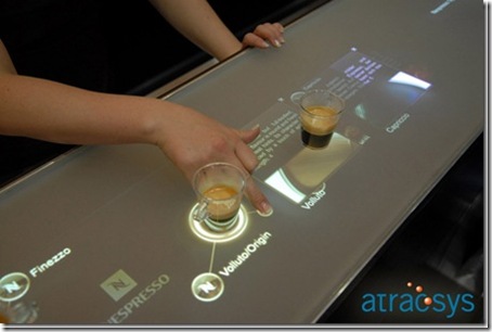 Bar interface tactile