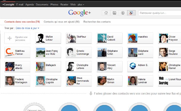Contacts Google+