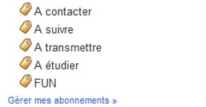 Tags Google Reader
