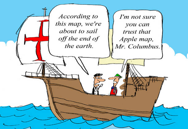  Si Christophe Colomb avait utilisé Apple Maps