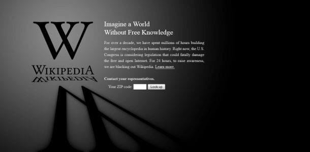 WIkipédia blackout