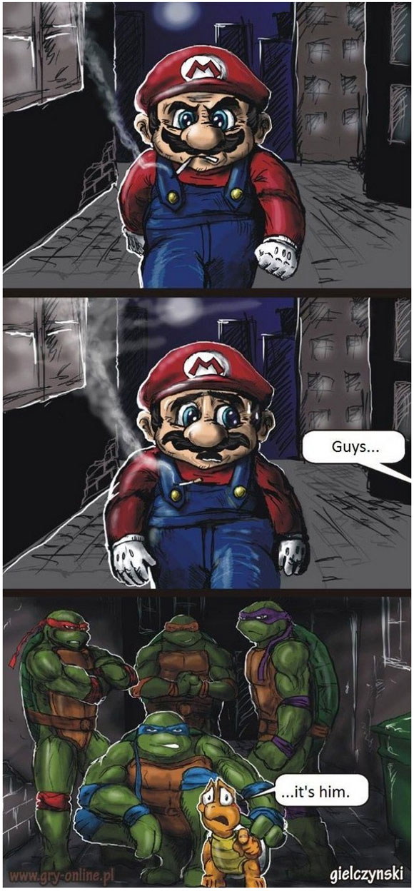 Sale journée pour Mario