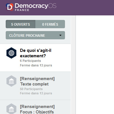 democracyOS menu