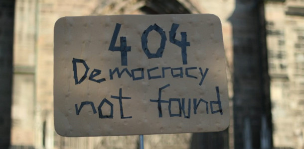 Democracy not found
