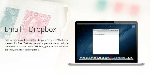 Dropbox par email
