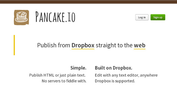 Dropbox pancake.io
