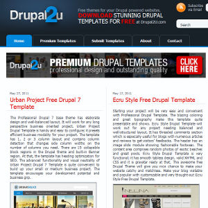 Drupal thèmes Drupal2u