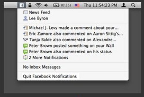 Facebook Mac notifications