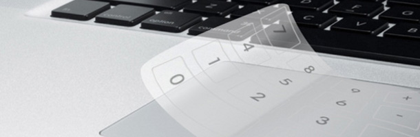 Un concept pour utiliser le touchpad de son PC portable comme pavé numérique