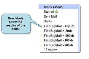 Gmail Find Big Mail