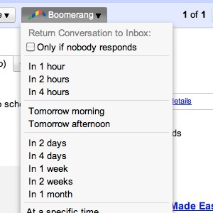 Gmail boomerang