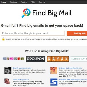 Gmail Find Big Mail