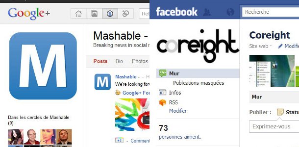 Google+ VS Facebook design