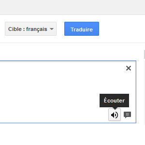 Google traduction prononciation