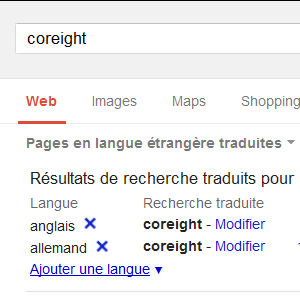 Google traduction recherche
