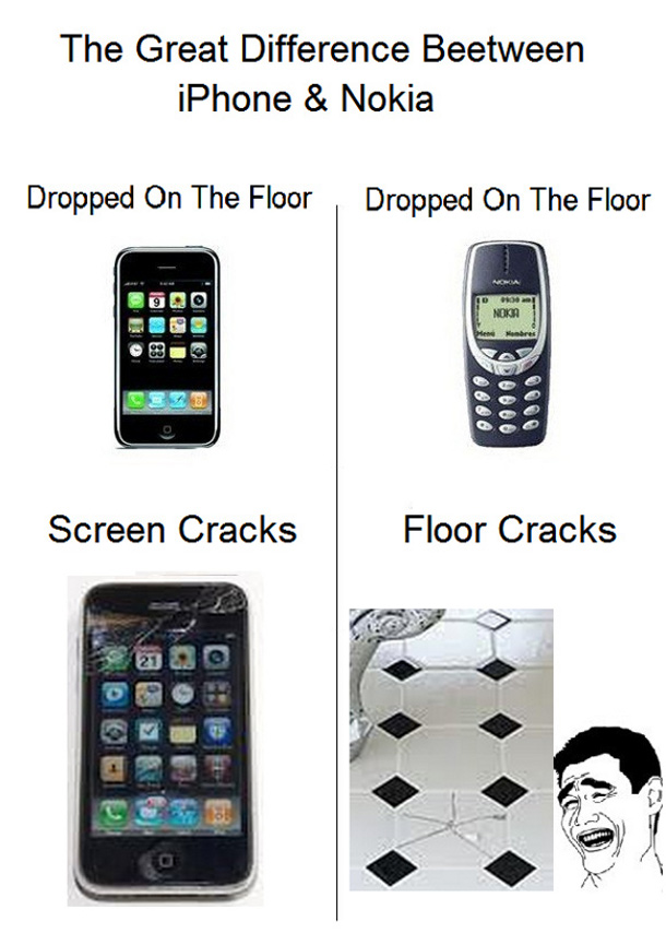 Différence iPhone Nokia