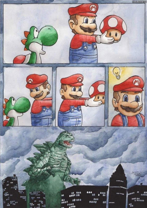 Mario Godzilla