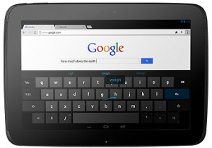Nexus 10 clavier