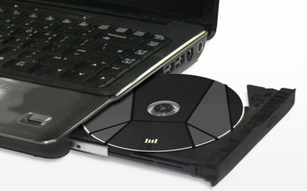 Une souris transportable dans un lecteur CD