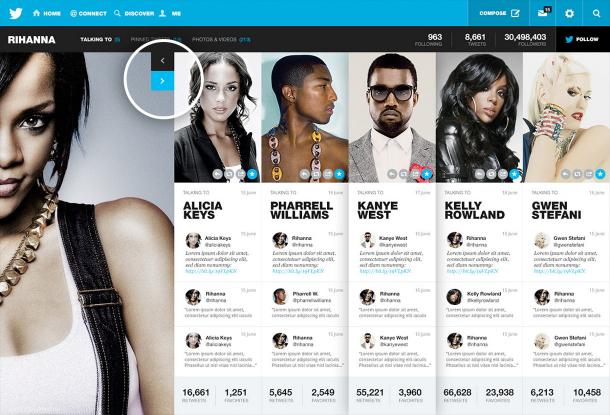 Twitter redesign par Fred Nerby