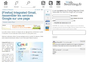 [Firefox] Integrated Gmail, rassembler les services Google sur une page