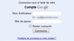Connexion Google