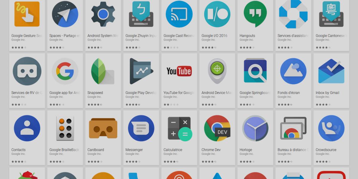 Les applications mobiles méconnues de Google